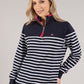 Striped Quarter Zip