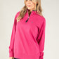 Contrast Trim Quarter Zip Sweatshirt