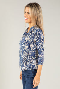 Palm Swirl Top