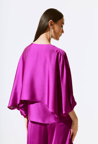 V-neck Batwing Sleeve Pullover