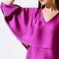 V-neck Batwing Sleeve Pullover