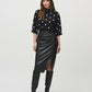 Leatherette Pull-on Pencil Skirt