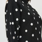 Jacquard Sweater Dot Print Top