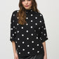 Jacquard Sweater Dot Print Top