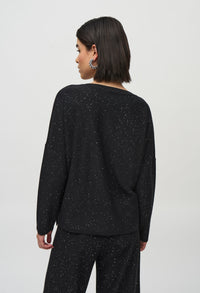 V-neck Glitter Pullover