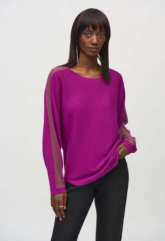 Relaxed Fit Mesh Pullover