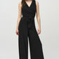 Belted V-neck Jumpsuit