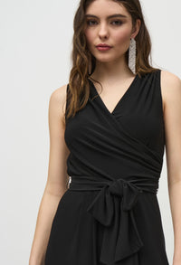 Belted V-neck Jumpsuit