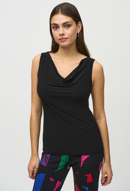 Cowl Neck Sleeveless Pullover