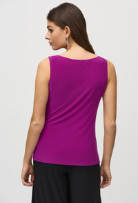 Cowl Neck Sleeveless Pullover