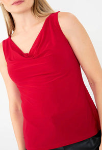 Cowl Neck Sleeveless Pullover