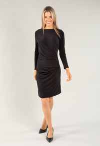 Ruched Detailing Midi Dress