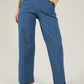 High Waist Button Detail Trousers