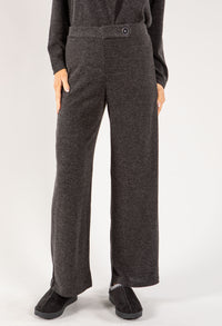 Button Detail Knit Trouser