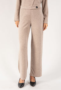 Button Detail Knit Trouser