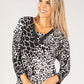 Giraffe Print Fine Knit Top