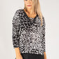 Giraffe Print Fine Knit Top