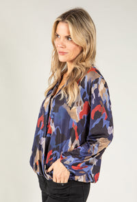 Wrap Front V Neckline Top