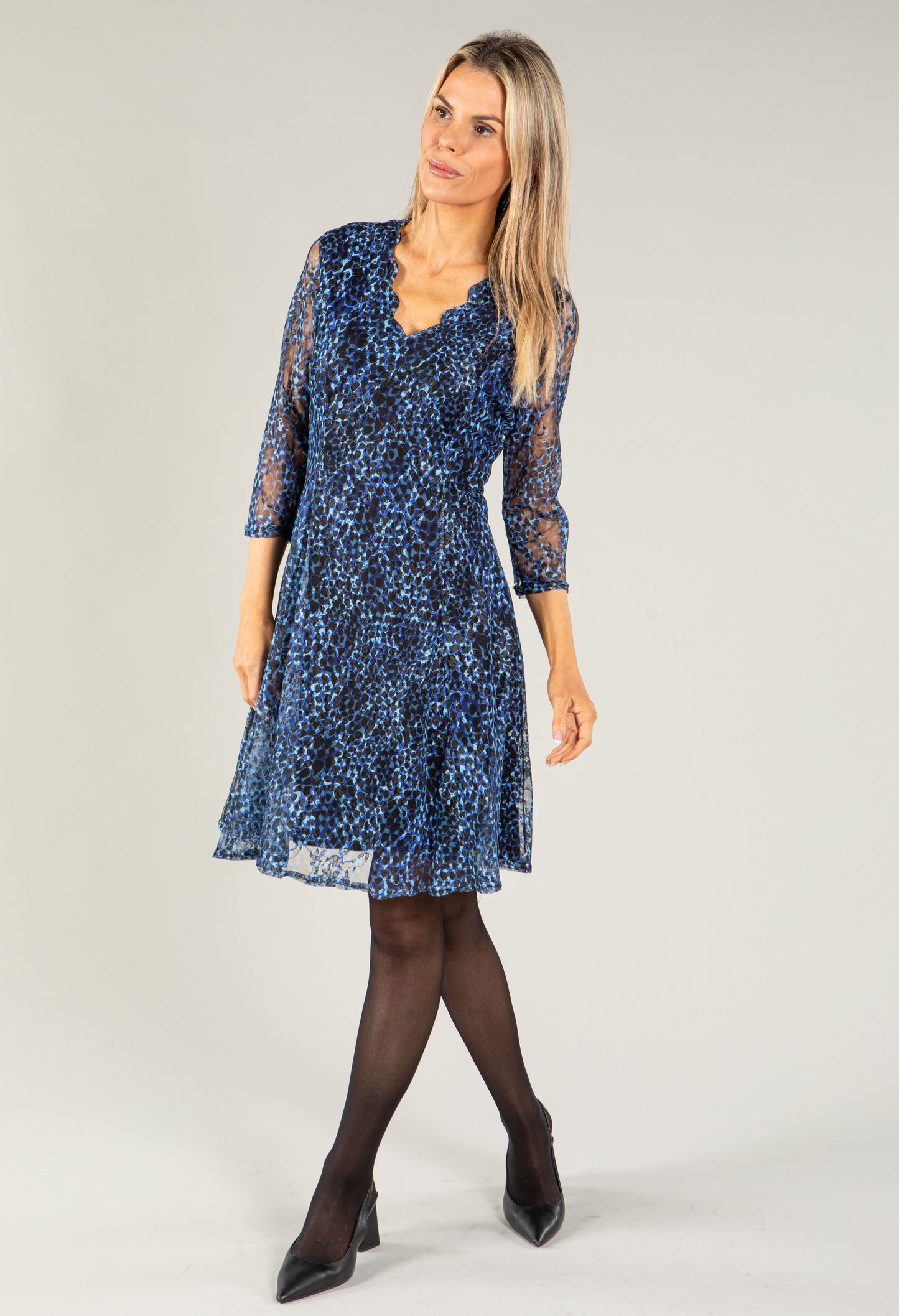 Printed Lace Dress