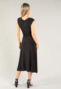 Ruched Detail Sleeveless Dress