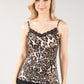 Leopard Print Lace Trim Cami