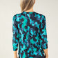 Mixed Print V Neckline Top