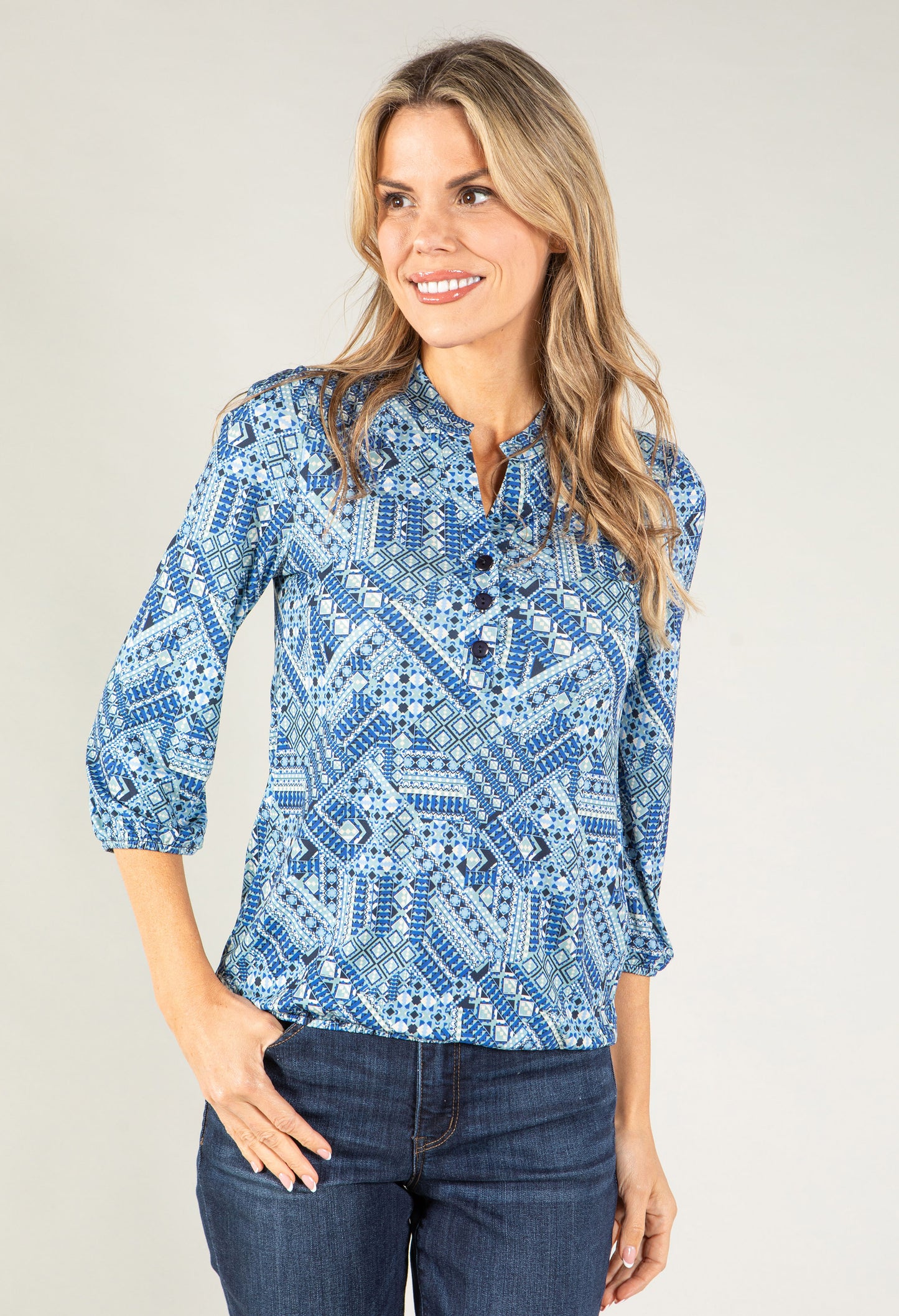 Geometric Patterned Top