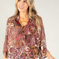 Mixed Paisley Print Top