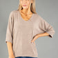 Round Neckline Knit Pullover