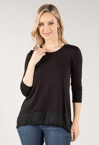 Long Sleeve Trim Top