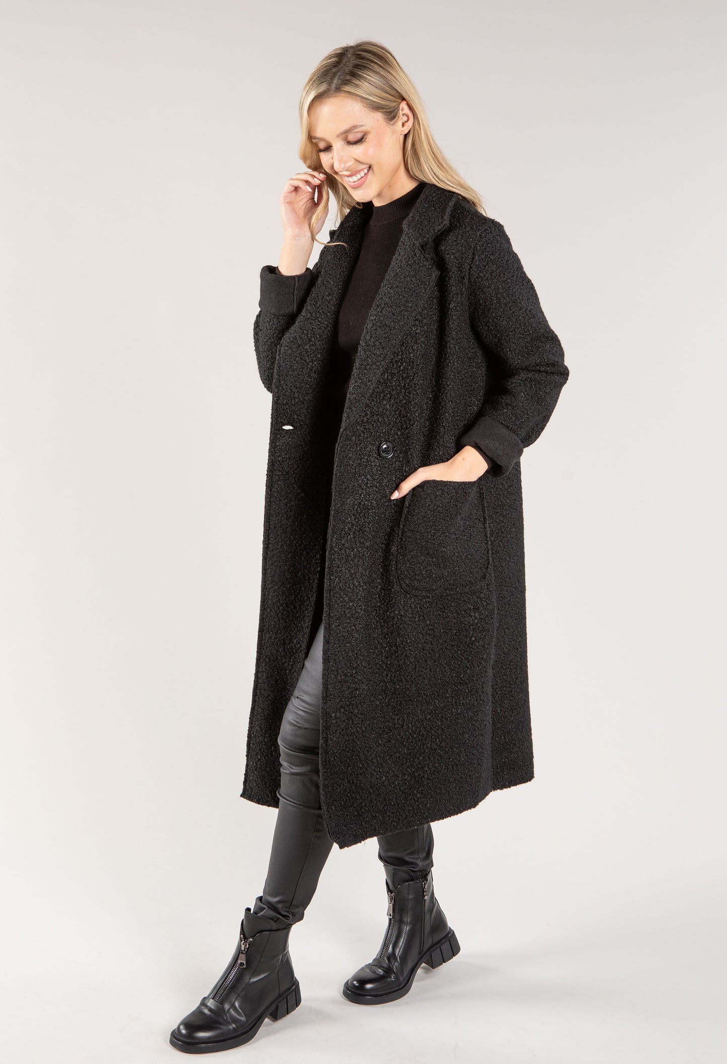 Boucle Tailored Coat