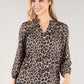 Leopard Print V Neckline Top