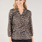 Leopard Print V Neckline Top