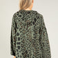 Leopard Print Woven Parka