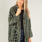 Leopard Print Woven Parka