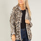 Leopard Print Woven Parka