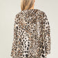 Leopard Print Woven Parka