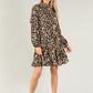 Leopard Print Shirt Dress