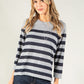 Striped Lux Touch Knit Pullover