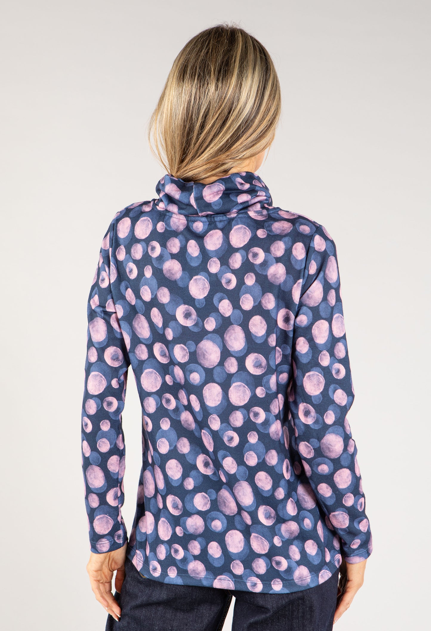 Polka Dot Lux Touch Knit Pullover