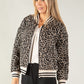 Leopard Print Bomber Jacket