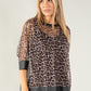 Leopard Print Mesh Top