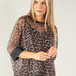 Leopard Print Mesh Top