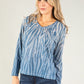 Soft Touch Zebra Print Knit Pullover