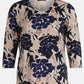 Floral 3/4 Sleeve Casual Top