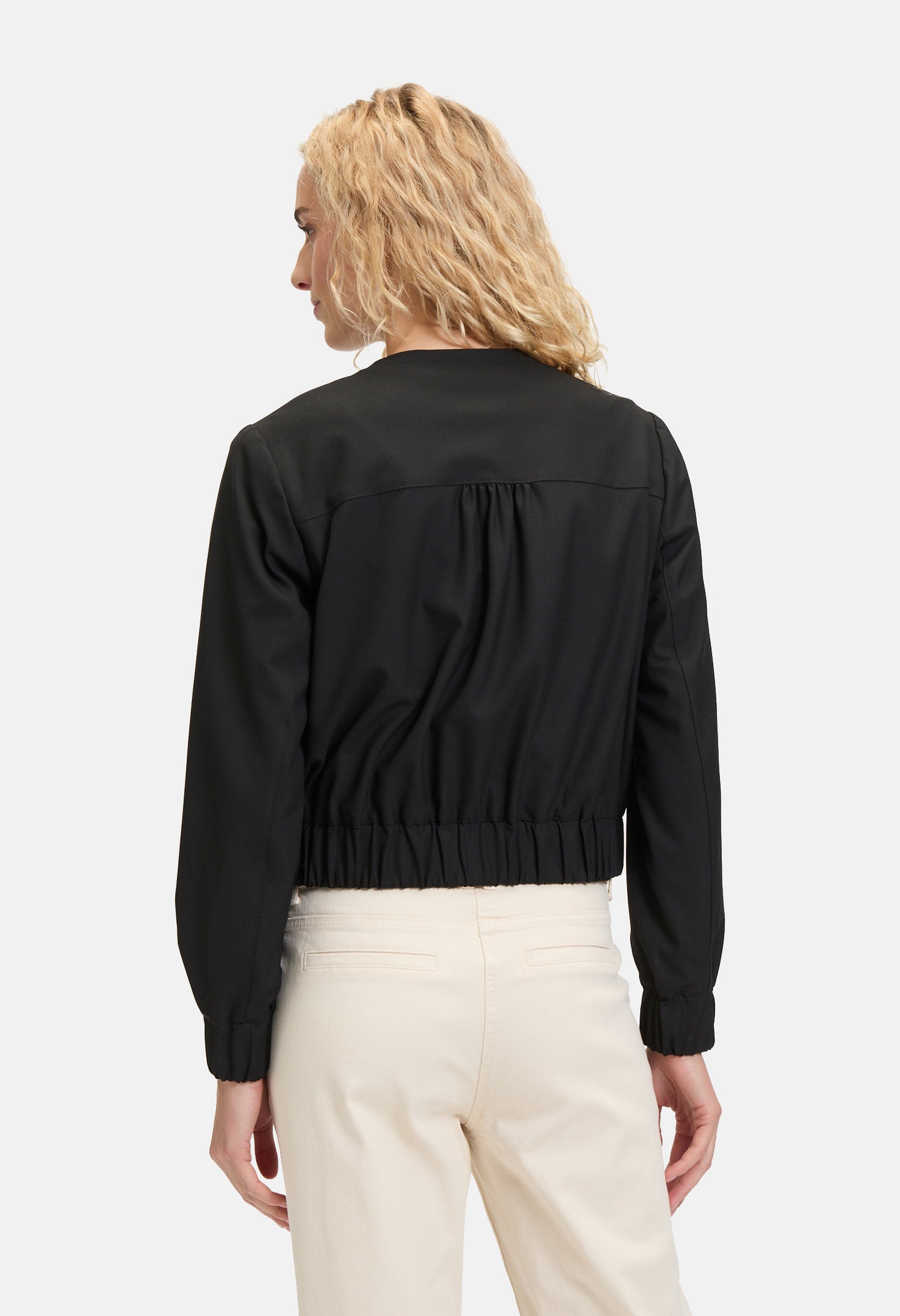 Zip Detail Bomber Jacket