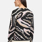 Animal Print Knit Pullover