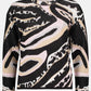 Animal Print Knit Pullover