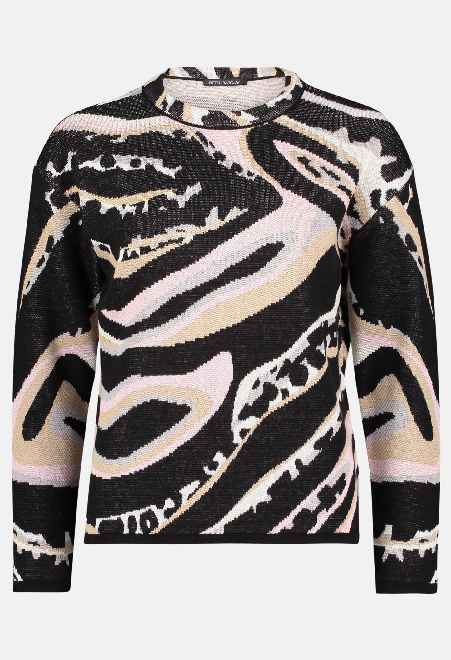 Animal Print Knit Pullover