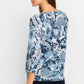 Tencel Floral V Neckline top